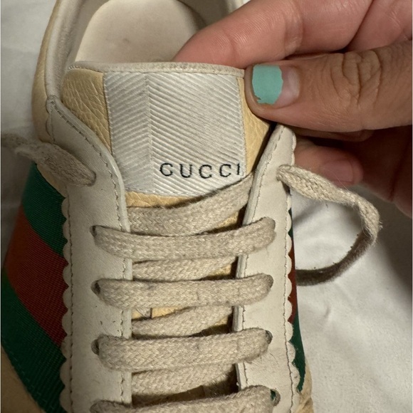 Gucci G74 web low oatmeal sneaker - Picture 7 of 8